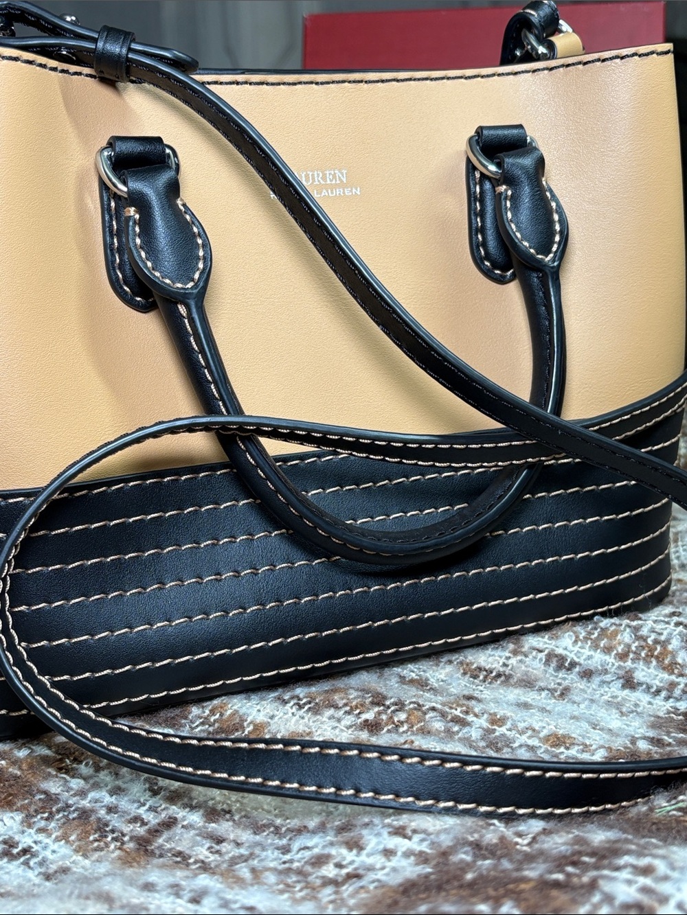 LAUREN Ralph Lauren Leather Small Marcy Satchel 8x10x4.5 SoldOut NWOT Style 6264 - Picture 14 of 16